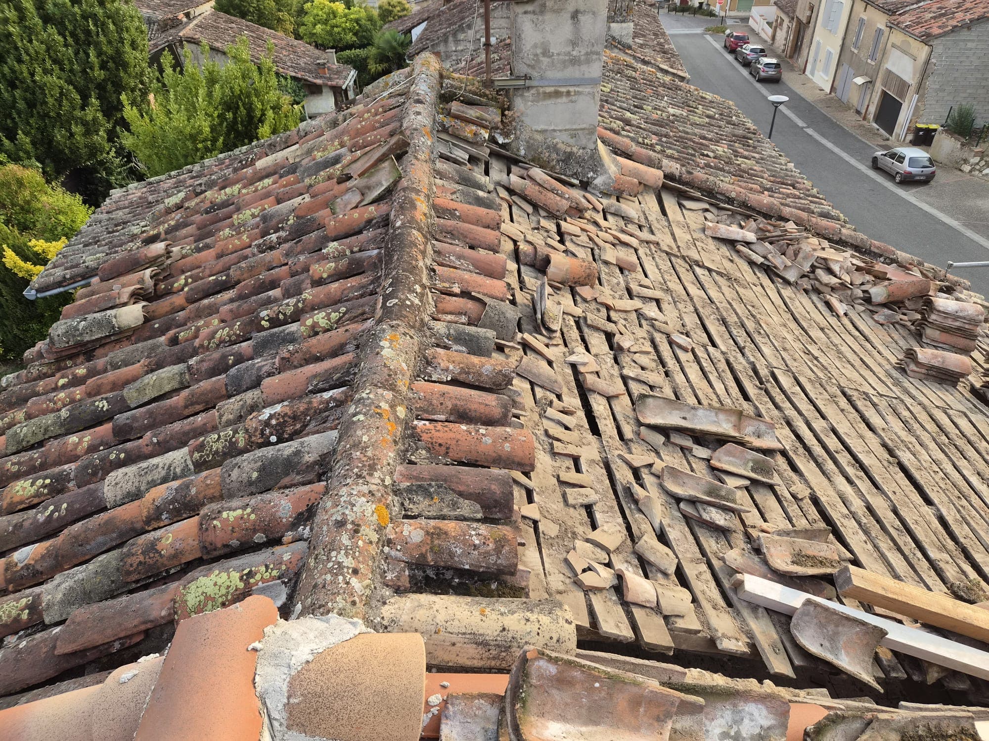 Toiture avant intervention de Mel toit